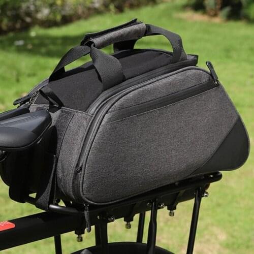 MTB Bike Rack Carrier Bag Bicycle Rear Seat Cargo Pack Bicycle Trunk Handbag Storage Luggage Pouch Rain Cover Reflective