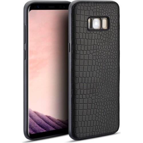 Cowhide Phone Cases For Samsung Galaxy S6 S7 S8 S9 S10 Plus Crocodile Texture Case For Note 8 9 A5 A7 A8 2018 J3 J5 J7 2017 case