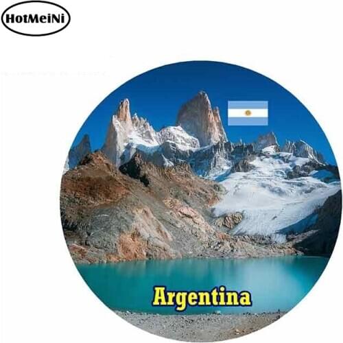 HotMeiNi 13cm x 13cm for ARGENTINA FLAG Auto Car Stickers Bumper Windows Vinyl Car Wrap Fine Decals Car Accessories