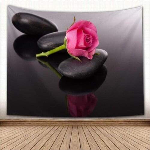 Beautiful Spa Zen Stone Tapestry Wall Hanging Wall Fabric Tapestry Art Home Decoration Sleeping Pad Wall Carpets Dorm Decor