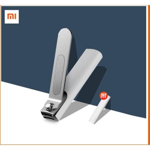 Xiaomi Mijia Stainless Steel Nail Clipper with Anti-Splash Cover Pedicure Care Portable Nail Clipper Professional File