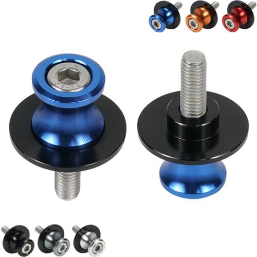 M6 6mm Swingarm Slider Spools Screws Bolts For Yamaha R1 R6 R7 R6S FZ1 FZ8 MT01 MT03 YZF600R MT-09 FZ 07 09 Accessories