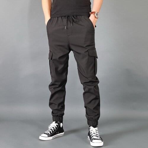 Mens Cargo Pants Army Military Style Tactical Pants Male Camo Jogger Plus Size Cotton Many Pocket Men Camouflage Black Trousers