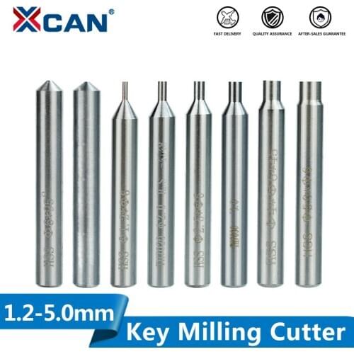 XCAN Vertical Key Machine Guide Pins HSS Drill Bits 1.2-5.0 For Locksmith Tools Key Cutters Key Milling Cutter