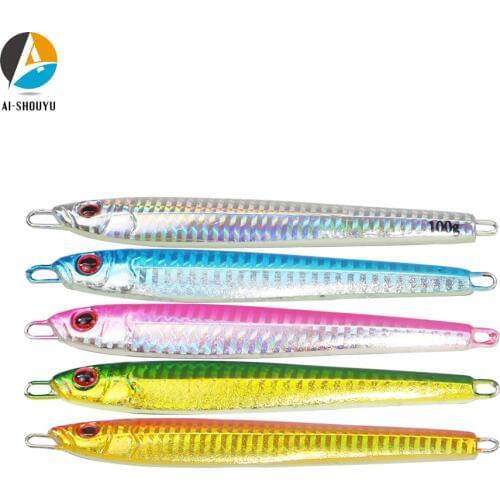 2019 New Metal Cast Jig Spoon Lure 30g 60g 100g Shore Casting Jigging Lead Fish Sea Bass Fishing Lure Artificial Bait