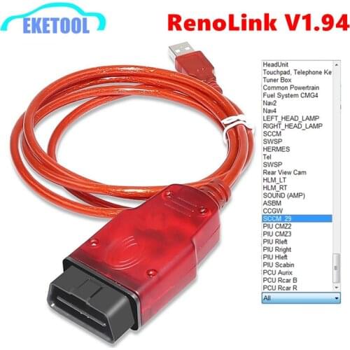 #New# Renolink V1.87 for Renault ECU Programmer ECU Resetting Key Coding UCH Match Dashboard Coding Better Than RenoLink V1.52