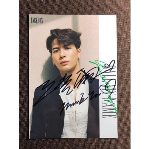 Hand signed GOT7 Jackson Wang autographed photo CALL MY NAME 5*7 K-POP 19O1