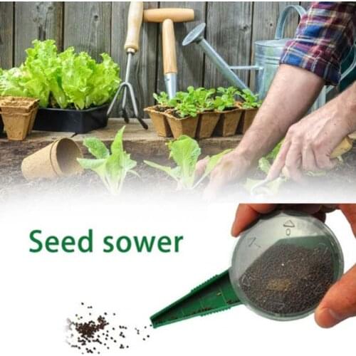Adjustable Garden Plant Seed Dispenser Sower Dial Creative Disseminator Sower Planter Starter Seeder Gardening Gadgets 10pcs
