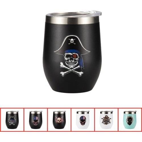 12oz Coffee Mups Double Wall 304 Stainless Steel Thermos Cup Tea Mug with Lid Heat Resistant Portable Beer Cup Garrafa Termica