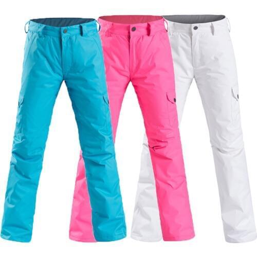 New Windproof Skiing Pants Women Men 2019 Professional Ski Pants Warm Waterproof Snow Snowboarding Pants Outdoor Winter Trousers