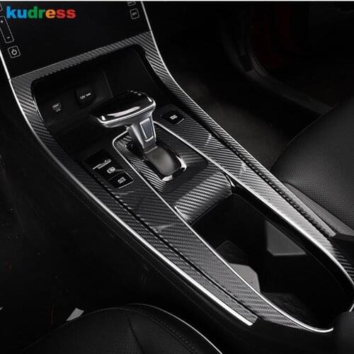 For Hyundai Cantus Creta ix25 2020 2021 Inner Accessories Decoration Gear Panel Water Cup Holder Cover Trim Carbon Fiber LHD