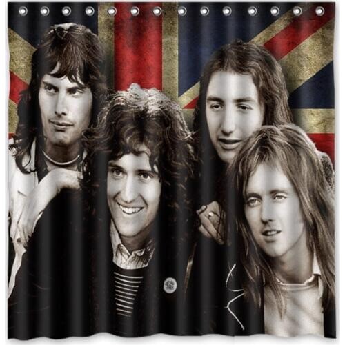 Waterproof Shower Curtain With Hooks Queen Water Resistant Bath Bathing Screen Custom Bathroom Decoration 71*71 inch