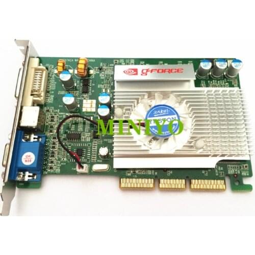 High Quality for nVIDIA GeForce FX5500 FX5200 256M DDR AGP 4X 8X VGA+S-VIDEO+DVI Video Graphic Card