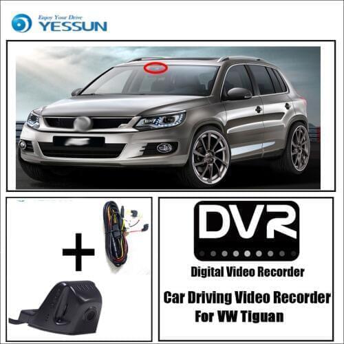 YESSUN for Volkswagen Tiguan Car Driving Video Recorder DVR Mini Control APP Wifi Camera Registrator Dash Cam Original Style