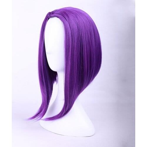 Halloween New Teen Titans women Raven cosplay wig role play styled purple hair