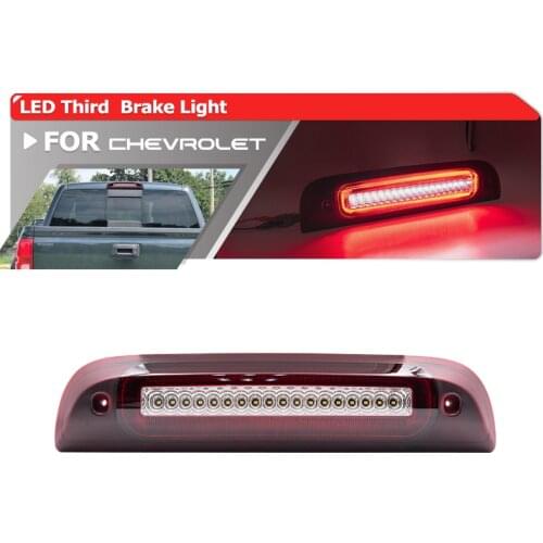 1x Led High-Mount Third 3rd Brake Light White Roof Cargo For Chevrolet Silverado 1500 2500HD 3500HD For GMC Sierra 1500 2500HD