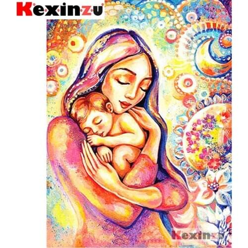Diamant Painting 5D DIY Diamond Painting Full Square Drill "Mother and child" Embroidery Cross Stitch gift Home Decor Gift Y640