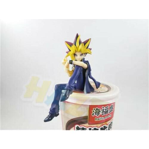 Anime Yu-Gi-Oh! ATEM Yugi Muto PVC Figure Model Toy Noodle Stopper New