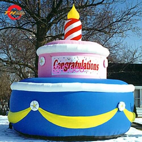 Free air ship to door,10ft or 13ft high Birthday Event Inflatable Decoration Cake Customized Inflatable Model for sale