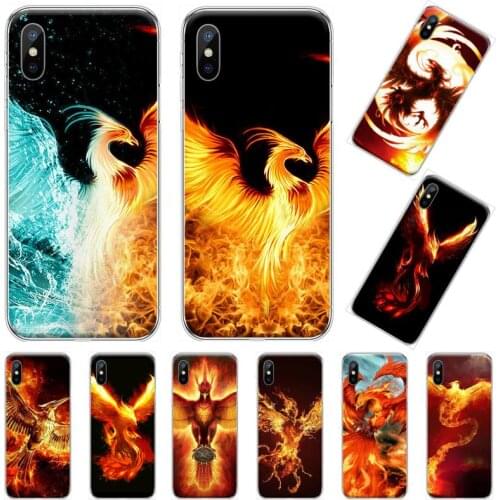 The rising Fire Phoenix bird Phone Case For iphone 12 5 5s 5c se 6 6s 7 8 plus x xs xr 11 pro max mini high quality etui