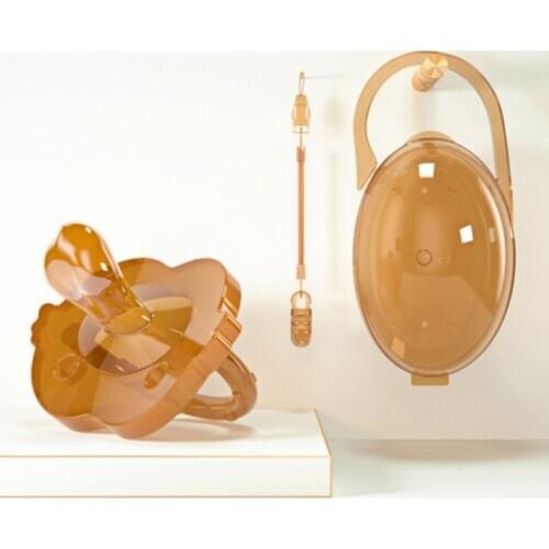 Baby Lovely Soft Silicone Pacifier Set Newborn Cartoon Animals Comfort Pacifier Sleep Products Set For Newborn Baby