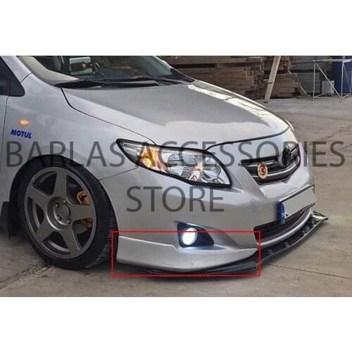 For Toyota Corolla Front Bumper Attachment 2 Pcs Fiber Unpainted 2009 2010 2011 2012 2013