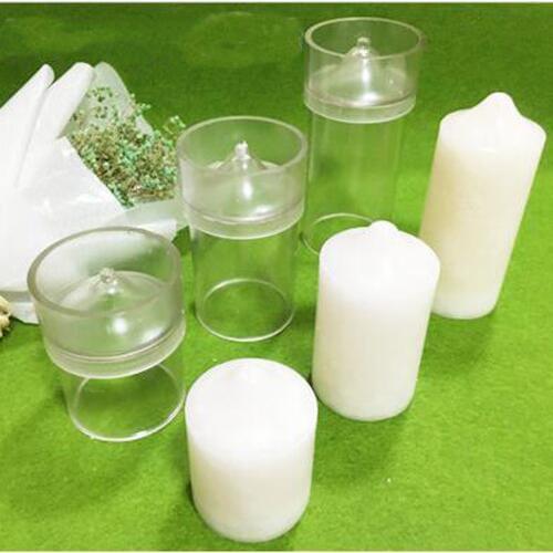 3 Pieces Different Size Candle Molds High Temperature Resistance DIY Candles