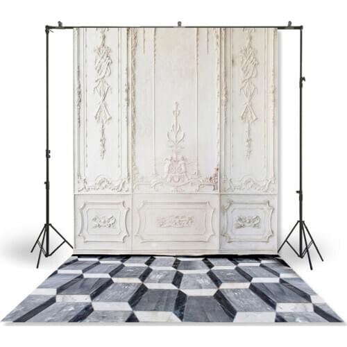 HUAYI Photography Backdrop Newborns Baby Child Photo Booth Background Carved line White Brick Wall Customize Photodrops XT-4353