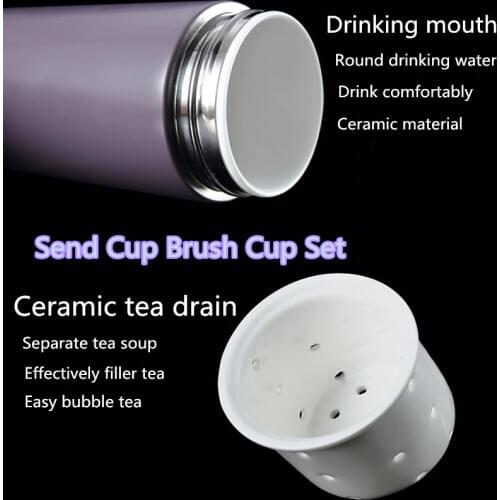 Insulation Cup Business Portable Tea Separation Office Vacuum Ceramic Liner Thermos