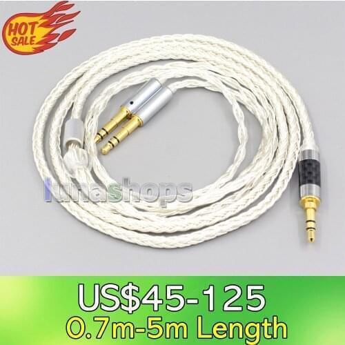 LN007043 16 Core OCC Silver Plated Headphone Cable 7mm High Step For Final Audio D8000 AFDS D8000 pro Kennerton M12S
