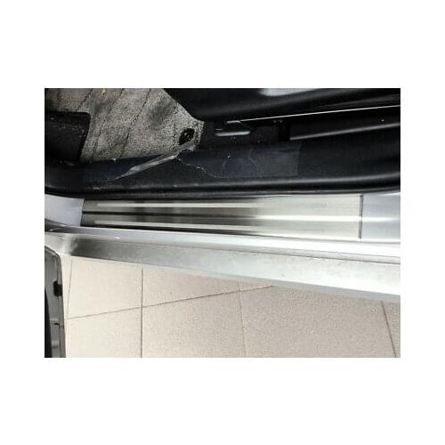 Steel Outer Door Sill Scuff Plate 4pcs for Toyota Prius Prime / PHV 2017 - 2018