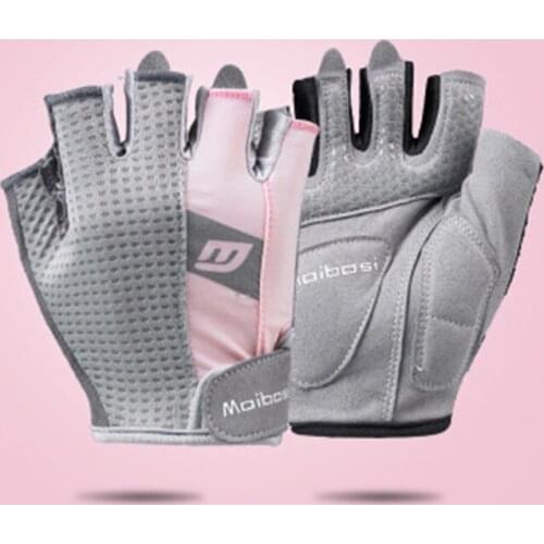 Fitness Gloves Gports Outdoor Cycling Half-Finger Gloves Men And Women Sunscreen Indoor Breathable Non-slip Thickening