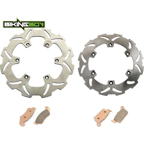 BIKINGBOY RM 125 250 RMX 250 S 96 97 98 99 DRZ DR-Z 400 E S 00 01 02 03 04 05 06 07 08 Front Rear Brake Discs Rotors Disks Pads