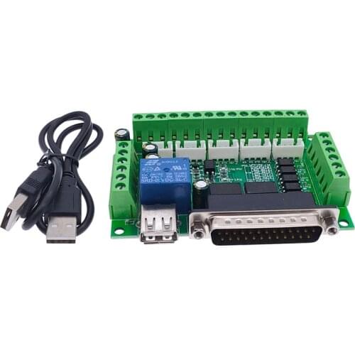 Driver board MACH3 engraving machine 5 Axis CNC breakout board with optical coupler for stepper motor drive controller