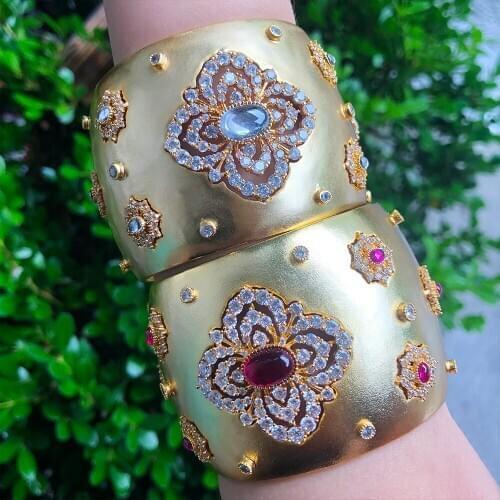 Luxury BOHO Trendy Noble Bangle Women Shiny CZ bracelet Top Quality Best Super Gift for Friends Lover unexpect surprise Gift