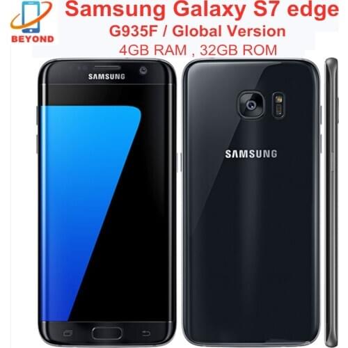 Samsung Galaxy S7 edge G935F Global Version Original 4G LTE Cell Phone Octa Core 5.5" 4GB RAM 32GB ROM NFC Exynos Mobile Phone
