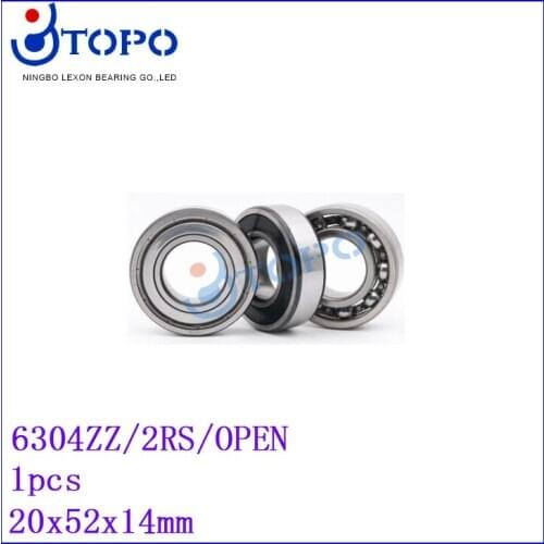 20*52*14mm Deep Groove Ball Bearings6304 ZZ/2RS/OPEN