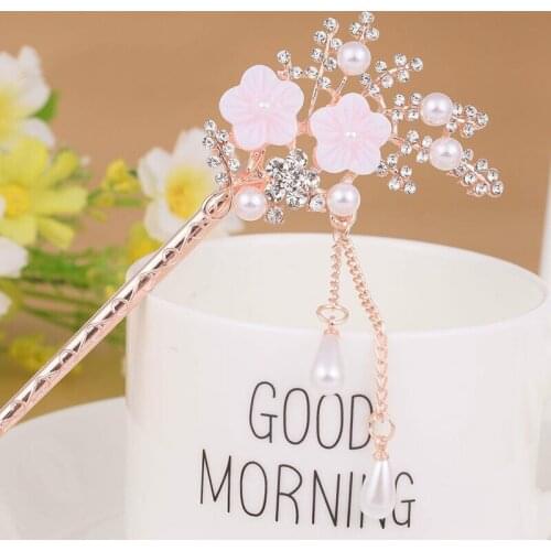 Hairpin Ancient Royal Court Chinese Style Ornaments Princess Lady Updo Hairpin Hair Clasp Tassel Classical Hair Clasp