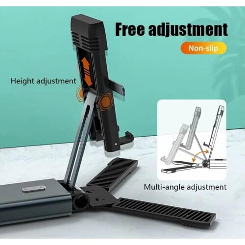 Foldable Mobile Phone Stand Portable Adjustable Anti-Slip Cell Phone Stand For Home Outdoor JR Deals