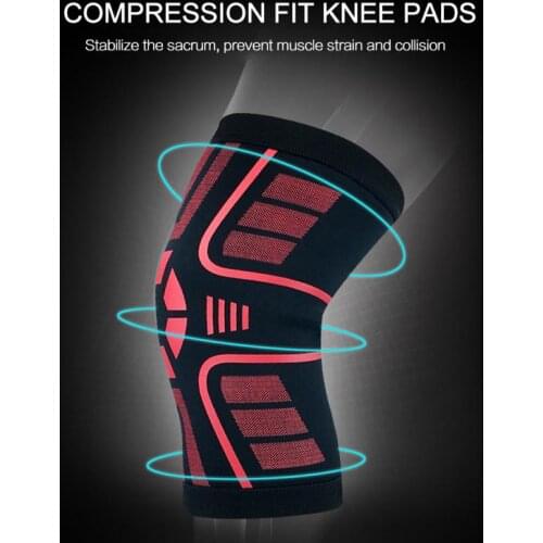 Sports Knee Support Compression Sleeves Joint Pain Relief Running Fitness Elastic Wrap Brace Knee Pads Kneecap Protector