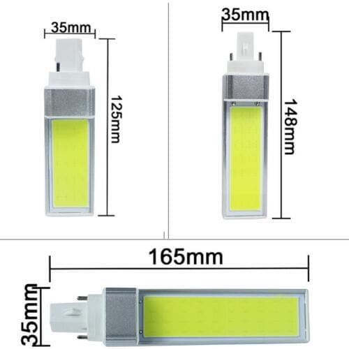 LED Bulbs 10W 12W 15W G24 G23 E27 COB LED Corn Bulb Lamp Light AC85-265V led Spotlight Horizontal Plug Light White/Warm White