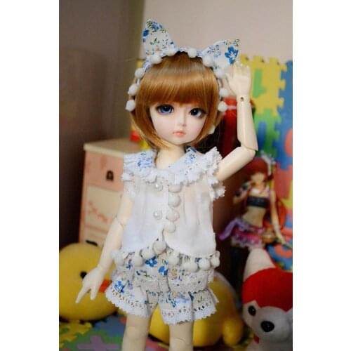[wamami] 701# 3pc Blue Flower Clothes Dress/Suit 1/6 SD DZ BJD Dollfie