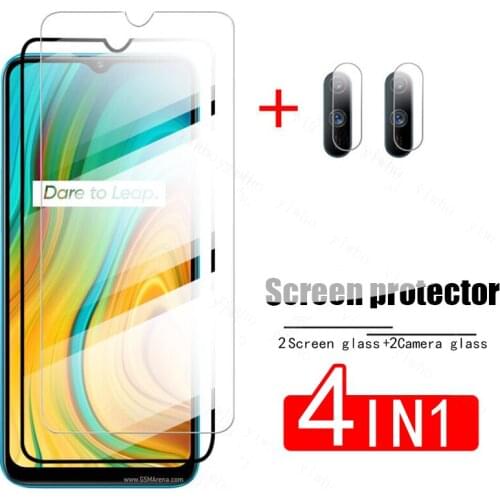 Realme c3 glass camera lens protector for oppo realme realmy real mi c3 3c smartphone screen safty film glas for realmec3 6.5