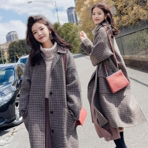 New Winter Coat Women Oversize Fashion Cashmere Wool Outerwear Female Long Thickening Warm Woolen Overcoat Womens Trench Coats