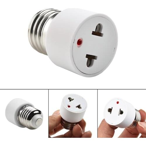 1/5pcs E27 US/EU Plug Bulb Holder White Light Fixture Bulb Base Adapter Lamp Socket Lighting Parts Accessories
