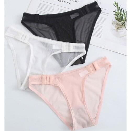 1pcs Sexy Panties Women G-String Thong Lace Underwear Pantys Low-Waist Female Underpants Mesh Perspective Briefs Lingerie