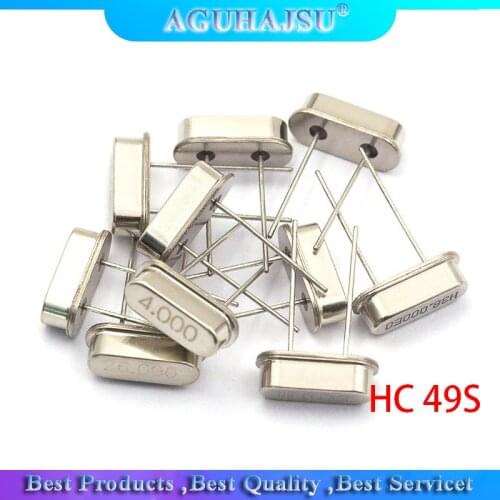 10PCS 4Mhz 6Mhz 8Mhz 12Mhz 16Mhz 20Mhz 24Mhz 4.000mhz 8.000mhz Quartz Crystal Resonator Passive Oscillator HC 49S New