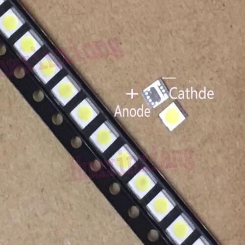1000pcs/Lot Seoul SMD LED 3528 2835 3V 1W Cold White 100LM High Power For LCD/TV Backlight