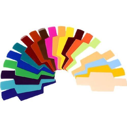20colors/set card for Strobist Flash Gel Filter Color Balance with rubber band ,diffuser Lighting