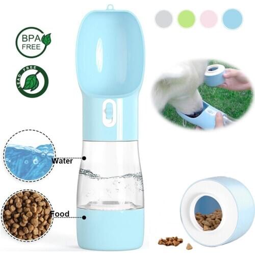Portable Pet Dog Water Bottle For Small Large Dogs Outdoor Walking Travel Supplies Puppy Cat Drinking Bowl Pet Dispenser Feeder
